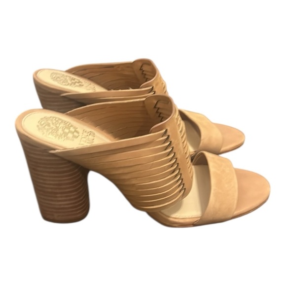 Vince Camuto Astar Leather Backless Sandal Mule Size 7.5 - Picture 1 of 15